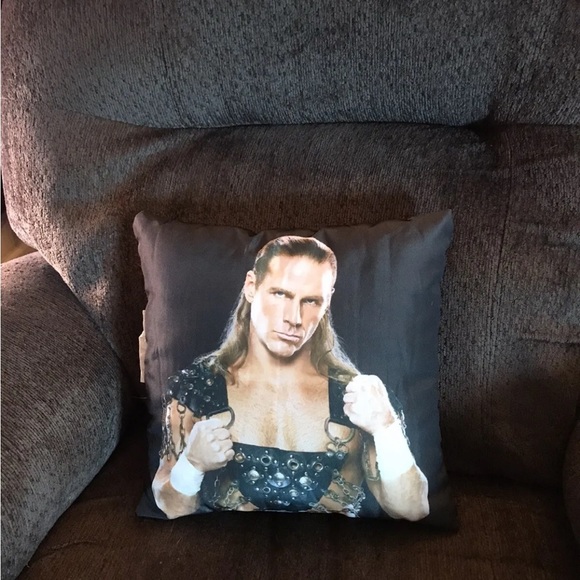 brett Hart/Shawn michaels slam Crate Pillow WWE WWF - Picture 3 of 6